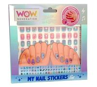 WOW GENERATION - Set d'autocollants pour ongles pour filles, jeu créatif et cadeau original