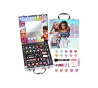 WOW Generation Trousse de maquillage pour petite fille, palette de maquillage dans une valise, miroir - 23 pièces