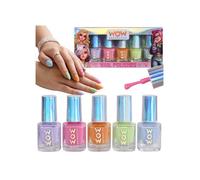 WOW Generation Vernis à ongles aux couleurs pastel pour enfants - coffret de 5 couleurs 4+