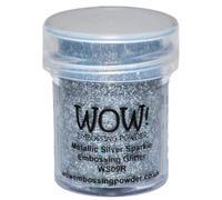 Wow! Glitter Embossing Powder 15ml - Metallic Silver Sparkle