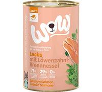 WOW - Pâtée Naturelle Chien Adulte au Saumon - 400g