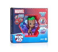 AMO Toys Figurine WOW PODS Groot 4D Marvel – Tête branlante – Présentoir mural/étagère – Série 1