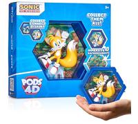 WOW! PODS - 4D Tails, Figurine Unique à Collectionner à tête branlante Qui éclate de Leur Monde dans Le vôtre, Affichage Mural ou étagère, Jouets et Cadeaux soniques, série 1 n° 480