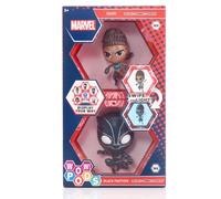 WOW! PODS Avengers Collection - Wakanda Forever Black Panther et Shuri | Figurines de super-héros lumineuses à tête branlante | Jouets et cadeaux officiels Marvel Collection Wakanda Forever - Lot de 2