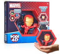 WOW! PODS - Figurine 4D Marvel Ironman, Unique à Collectionner à tête branlante Qui éclate de Leur Monde dans Le vôtre, Affichage Mural ou étagère, Jouets et Cadeaux Marvel Série 1 n° 408