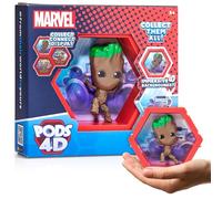 WOW! PODS Marvel Groot 4D | Figurine à Collectionner à tête branlante Qui éclate de Leur Monde dans Le vôtre | Présentoir Mural ou d'étagère | Jouets et Cadeaux Marvel | Série 1 n° 409