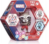 Wow ! Pods Marvel Guardians of The Galaxy - Figurine Rocket | Figurine lumineuse vacillante officielle Marvel Legends | Fanware Marvel Jouets à collectionner