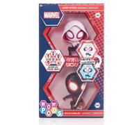 WOW! PODS Spiderman Lot de 2 figurines lumineuses à tête branlante | Marvel Miles Morales & Spider Gwen, 10,2 cm