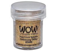 WOW! Poudre à Embosser 15 ML, Paillettes dorées nacrées