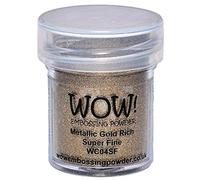 WOW! Poudre de gaufrage en poudre, 15 ml, riche en or