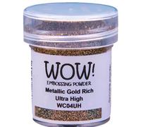 Wow! Poudre de gaufrage Ultra Haute 15ml-Métallique Gold Rich