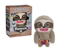 WOW! Stuff Fugglers Sickening Sloth Deluxe Puppetronic - Marionnette Interactive en Peluche avec Voix et Sons - Les Yeux et la Bouche s'ouvrent - Bruits de Fosse et de Chenille - Dialogue