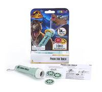 WOW! STUFF Jurassic Projecteur Torche Scène du Film Images d'action | Jouets Dinosaures Officiels du Monde et du Dominion pour Enfants à partir de 5 Ans - Bleu