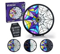 WOW! STUFF Lampe d'ambiance Mercredi Addams avec plusieurs modes | Mercredi Addams | Marchandise officielle, objets de collection, jouets et cadeaux pour adolescents, adultes et fans de la série à