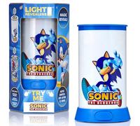 WOW! STUFF Light Revealers Veilleuse Sonic le hérisson - Lampe scène à 360° avec arrêt automatique - Alimentée par USB ou par piles - Décoration portable pour chambre d'enfant - Jouet sonique officiel