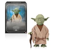 WOW! Stuff Marionnette animatronique Interactive Star Wars Yoda par RealFX | Plus de 120 Sons et Actions | Peau réaliste, Yeux Mobiles, Bouche, Oreilles et tête | Robes Jedi de qualité supérieure |