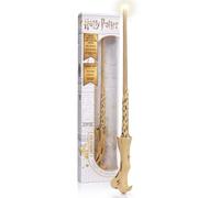 WOW! STUFF Voldermort Lumos Baguette lumineuse de 35,6 cm Harry Potter officielle Baguettes et Mondes des Magiciens Jouets et objets de collection, Jeu de rôle ou Déguisement Accessoire pour filles et garçons, à partir de 8 ans, Beige