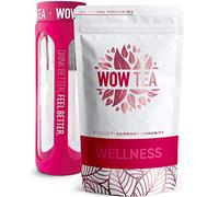 WOW TEA Kit de Nettoyage: Thé Détoxifiant 21 jours | Thé Minceur | Tisane pour Perte de Poids et de Graisses | Bouteille d'infuseur de Thé | 150g, Made in EU