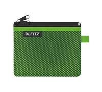 Leitz WOW Trousse à crayons Zippée en Nylon, Lavable, Type Portefeuille, Petit (14x10,5cm) - Vert