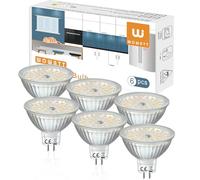 wowatt 8W Ampoule MR16 LED Blanc Froid 5000K équivalent 80W Lampe Halogène GU5.3 Spots LED AC/DC 12V Lumineux 720LM Éclairage Puissant IRC 92Ra Angle de Faisceau 120 °, Non Dimmable, Lot de 6