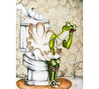 Wowdeco Kit de broderie diamant 5D avec motif licorne de Noël et petits éléphants pour enfants, papillons, fleurs grenouille