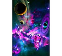 WOWDECOR Diamond Painting Complet, Coloré Galaxie Univers Diamant Painting DIY 5D Mosaïque Peinture Numéro Point De Croix