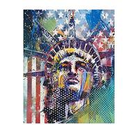 WOWDECOR Diamond Painting Complet, États Unis Statue de la Liberté Diamant Painting DIY 5D Mosaïque Peinture Numéro Point De Croix
