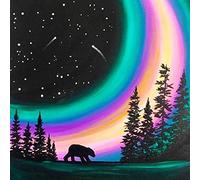 WOWDECOR Diamond Painting Complet, Lune Arc En Ciel Étoilé Diamant Painting DIY 5D Mosaïque Peinture Numéro Point De Croix