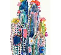 WOWDECOR Diamond Painting Strass Complet Coloré Cactus Plantes Bricolage, DIY 5D Broderie Diamant Peinture Diamant Mosaique