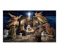 WOWDECOR Diamond Painting Strass Complet Religieux Anges Bébé Bricolage, DIY 5D Broderie Diamant Peinture Diamant Mosaique