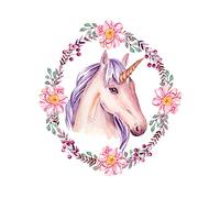 WOWDECOR Kit de broderie diamant 5D Motif licorne Rose 30 x 40 cm