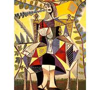 Wowdecor Kits de peinture par numéros pour adultes et enfants, peinture à numéros - Peinture abstraite Picasso 40 x 50 cm - Toile estampillée (sans cadre)
