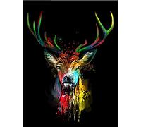 WOWDECOR Peinture Numéro Adulte Enfant, Coloré Cerf Animaux DIY Peinture par numero, Paint by Numbers