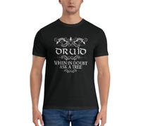wowdewwe3a3 When in Doubt Ask A Tree DND Druid Class Quote T-Shirt Summer Top Tops t Shirts for Men