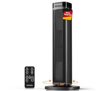 WOWDSGN 2000 W Radiateur Électrique Céramique, radiateur électrique | Mode ECO jusqu'à 40 % d'économie d'énergie, silencieux 34 dB, minuterie 24h, télécommande, protection contre le basculement