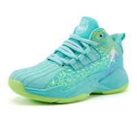 WOWEI Chaussure de Basketball Garçon Antidérapantes Chaussures de Basket-Ball Enfants Mode Confortable Chaussures de Sport Léger Chaussures de Course (NBW-J12, 36EU)
