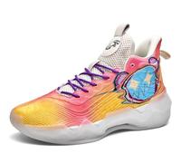 WOWEI Chaussure de Basketball Homme Montantes Baskets et Chaussures de Sport Unisexes Mode Semelle Extérieure en Caoutchouc Antidérapantes Légères Respirantes Sport Sneaker
