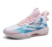 WOWEI Chaussure de Basketball Homme Montantes Baskets et Chaussures de Sport Unisexes Mode Semelle Extérieure en Caoutchouc Antidérapantes Légères Respirantes Sport Sneaker (Bask-21, 44EU)