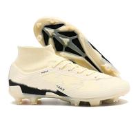 WOWEI Crampons de Foot Homme Professionnel Chaussures de Football Garçons Homme High Top Spikes de Foot Antidérapant Entrainement Chaussures (RRV-15, 37EU)