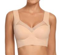 WOWENY Soutien-Gorge Femme sans Coutures en Dentelle sans Bords, Push-up Doux et Souple, léger et Respirant pour Femme, Corset Classique Moderne