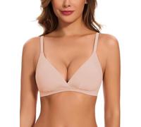 WOWENY Soutien-Gorge Triangle sans Armatures pour Femme, Bralette Sexy rembourrée sans Coutures, Bustier Souple à col en V avec rallonge de Soutien-Gorge
