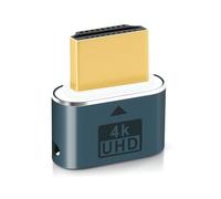 Wowfast Dongle HDMI factice HDMI émulateur d'écran virtuel 4 K @ 60 Hz pour Windows Mac OSX Linux (avec voyant d'affichage)
