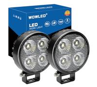 WOWLED Lot de 2 lampes LED rondes 12 V