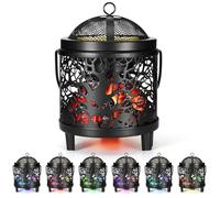Wowlela Brûleur Cire Parfumée Électrique,Brûleur de Cire Électrique avec lumière Changeante LED 7 Couleurs,Lampe parfumée, pour Maison Bureau Chambre Décoration