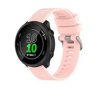 Wownadu 20mm Bracelet Compatible pour Garmin Forerunner 245 55 165 645 158 Bracelets de Remplacement Libération Rapide en Silicone Strap Femme Homme, Accessoires (Pas de Tracker)