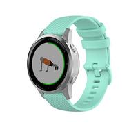 Wownadu Bracelet Quick Release 18mm Compatible pour Garmin Vivoactive 4S, Vivomove 3S, Venu 3S/2S, Forerunner 255S/265s,Bracelets Silicone pour Huawei GT 4/5 41MM Sarcelle