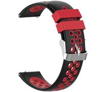 Wownadu Bracelet Quick Release 18mm Compatible pour Garmin Vivoactive 4S, Vivomove 3S, Venu 3S/2S, Forerunner 255S/265s,Bracelets Silicone pour Huawei GT 4/5 41MM Rouge Noir