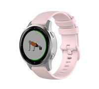 Wownadu Bracelet Quick Release 18mm Compatible pour Garmin Vivoactive 4S/ Vivomove 3S/ Venu 3S/ Venu 2S, Forerunner 255S/ 255S Music/ 265S Bracelets Rose Remplacement Silicone Sport Bands Strap