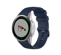 Wownadu Bracelet Quick Release 18mm Compatible pour Garmin Vivoactive 4S/ Vivomove 3S/ Venu 3S/ Venu 2S, Forerunner 255S/ 255S Music/ 265S Bracelets Bleu Remplacement Silicone Sport Bands Strap