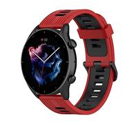 Wownadu Bracelet Quick Release 20mm Bracelet Compatible pour Garmin Vivoactive 5/3/3 Music, Venu/Venu 2 Plus, Venu Sq/Sq Music/Sq 2/Sq 2 Music Bracelets Noir Rouge pour Vivomove 3/Trend/Sport/Style